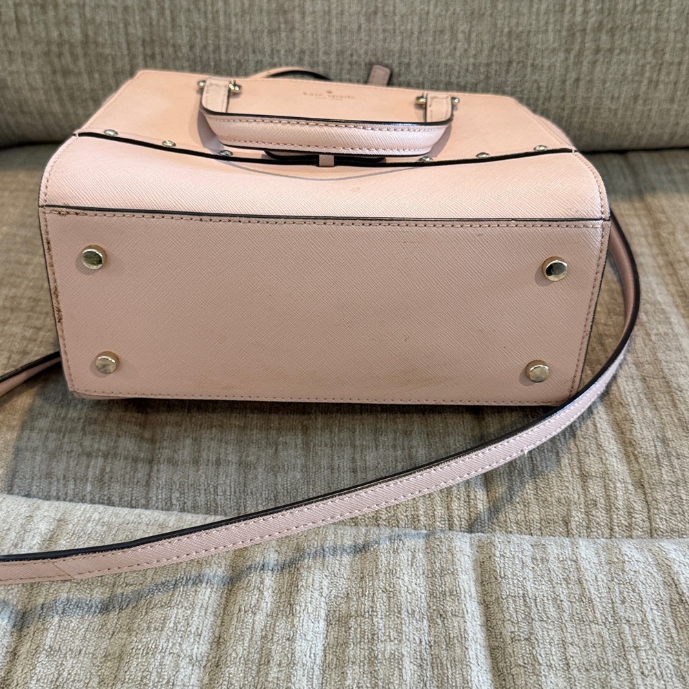 Kate Spade Blush Laurel Way Jewelef small Hardlee satchel in blush pink  9 by 9 - Picture 7 of 13